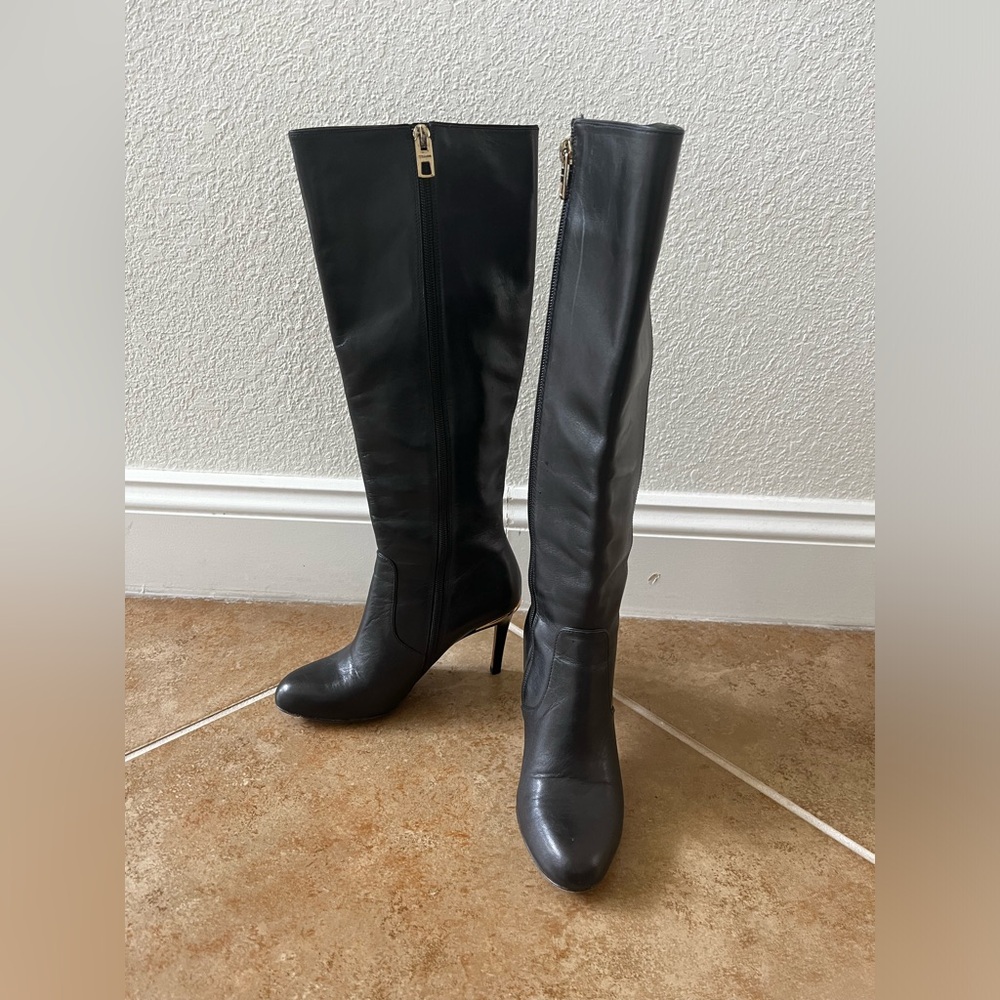 Coach leather boots heels size 5B